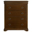 Garland 4-Drawer Bedroom Chest of Drawers In Brown Cherry
