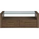 The appearance of Garland Castered Glass Top Coffee Table In Brown designed by Steve Silver in the transitional interior design. This brown piece of furniture was selected by 1StopBedrooms from Garland Collection to add a touch of cosiness and style into your home. Sku: GA100C. Material: MDF.