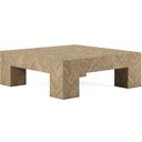 The appearance of Garrison Square Cocktail Table In Brown designed by A.R.T. in the modern / contemporary interior design. This brown piece of furniture was selected by 1StopBedrooms from Garrison Collection to add a touch of cosiness and style into your home. Sku: 322301-1302. Material: Wood Veneer.