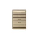 The appearance of Genesis Chest with LED In Gold designed by Global Furniture USA in the modern / contemporary interior design. This gold piece of furniture was selected by 1StopBedrooms from Genesis Collection to add a touch of cosiness and style into your home. Sku: GENESIS-GOLD-CH W/LED. Material: Chip Board.