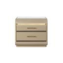 The appearance of Genesis Nightstand with LED In Gold designed by Global Furniture USA in the modern / contemporary interior design. This gold piece of furniture was selected by 1StopBedrooms from Genesis Collection to add a touch of cosiness and style into your home. Sku: GENESIS-GOLD-NS W/LED. Material: Chip Board.