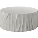 Geneva Cast Concrete Cocktail Table In White