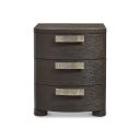 Geneve 3 Drawer 25" Nightstand In Brown
