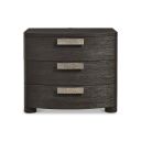 Geneve 3 Drawer 34" Nightstand In Brown