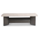 Geneve Bench In Beige and Tan