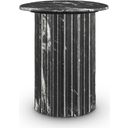 The appearance of Genoa End Table In Black designed by Meridian in the modern / contemporary interior design. This black piece of furniture  was selected by 1StopBedrooms from Genoa Collection to add a touch of cosiness and style into your home. Sku: 248Black-ET Box 1/2 (Top);248Black-ET Box 2/2 (Base). Material: Marble.