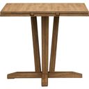The appearance of Geo Heights Drop Leaf Table In Butterscotch designed by A-America in the modern / contemporary interior design. This butterscotch piece of furniture was selected by 1StopBedrooms from Geo Heights Collection to add a touch of cosiness and style into your home. Sku: GEOBT610B;GEOBT610T. Table Top Shape: Square. Material: Wood. Size: 70".