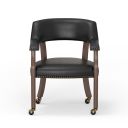 Georgio Dining and Game Chair In Walnut and Black