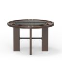 Georgio Dining and Game Table In Walnut and Black