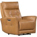 The appearance of Gershwin Zero Gravity Power Recliner In Brown designed by Parker House in the transitional interior design. This brown piece of furniture was selected by 1StopBedrooms from Gershwin Collection to add a touch of cosiness and style into your home. Sku: MGER#812PHZ-P25-LCBT. Material: Leather.