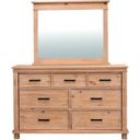 The appearance of Glacier Point Mirror In Golden Java designed by A-America in the transitional interior design. This java piece of furniture was selected by 1StopBedrooms from Glacier Point Collection to add a touch of cosiness and style into your home. Sku: GLPGJ5550. Material: Solid Pine.