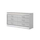 The appearance of Glam Dresser In White designed by Galaxy Home Furnishings in the modern / contemporary interior design. This white piece of furniture  was selected by 1StopBedrooms from Glam Collection to add a touch of cosiness and style into your home. Sku: 601955555579. Material: Solid Wood.