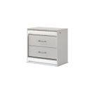 The appearance of Glam Nightstand In White designed by Galaxy Home Furnishings in the modern / contemporary interior design. This white piece of furniture  was selected by 1StopBedrooms from Glam Collection to add a touch of cosiness and style into your home. Sku: 601955555593. Material: Solid Wood.