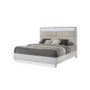 The appearance of Glam Queen Panel Bed In White designed by Galaxy Home Furnishings in the modern / contemporary interior design. This white piece of furniture  was selected by 1StopBedrooms from Glam Collection to add a touch of cosiness and style into your home. Sku: 601955555616-1;601955555616-2. Bed Type: Panel Bed. Bed Size: Queen. Material: Solid Wood.