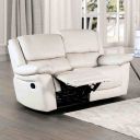 The appearance of Glarus Loveseat In White designed by Furniture of America in the transitional interior design. This white piece of furniture was selected by 1StopBedrooms from Glarus Collection to add a touch of cosiness and style into your home. Sku: FM69003WH-LV-M. Material: Leather Match.