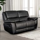 Glarus Loveseat Manual Recliner In Black