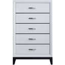 The appearance of Glasgow Chest In White designed by Glory in the modern / contemporary interior design. This white piece of furniture  was selected by 1StopBedrooms from Glasgow Collection to add a touch of cosiness and style into your home. Sku: G04390-CH. Material: Laminate.