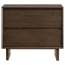 The appearance of Glenwood 2-Drawer Nightstand Bedside Table In Warm Brown designed by Coaster in the transitional interior design. This warm brown piece of furniture was selected by 1StopBedrooms from Glenwood Collection to add a touch of cosiness and style into your home. Sku: 225012. Material: Plywood.