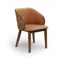 Glenwood Vegan Leather Upholstered Dining Chair Set of 2 In Tan