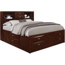 Linda Queen Storage Bed In Merlot