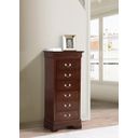 The appearance of Glory Furniture G3125 Lingerie Chest in Cappuccino designed by Glory in the traditional interior design. This cappuccino piece of furniture  was selected by 1StopBedrooms from G3125 Collection to add a touch of cosiness and style into your home. Sku: G3125-LC-Lingerie Chest. Material: Wood.