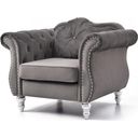 The appearance of Glory Furniture Hollywood Dark Gray Chair designed by Glory in the transitional interior design. This dark gray piece of furniture was selected by 1StopBedrooms from Hollywood Collection to add a touch of cosiness and style into your home. Sku: G0660A-C. Material: Wood.