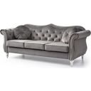 The appearance of Glory Furniture Hollywood Dark Gray Sofa designed by Glory in the transitional interior design. This dark gray piece of furniture was selected by 1StopBedrooms from Hollywood Collection to add a touch of cosiness and style into your home. Sku: G0660A-S Box 1;G0660A-S Box 2. Material: Wood.