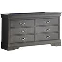 The appearance of Glory Furniture Lorana Charcoal Dresser designed by Glory in the modern / contemporary interior design. This charcoal piece of furniture was selected by 1StopBedrooms from Lorana Collection to add a touch of cosiness and style into your home. Sku: G6502-D-Dresser. Material: Wood.