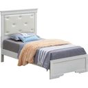 The appearance of Glory Furniture Lorana Silver Champagne G6590B-TB2 Twin Bed designed by Glory in the transitional interior design. This silver piece of furniture was selected by 1StopBedrooms from Lorana Collection to add a touch of cosiness and style into your home. Sku: G6590B-TB2 Box 1;G6590B-TB2 Box 2;G6590B-TB2 Box 3. Bed Type: Panel Bed. Material: Wood. Bed Size: Twin.