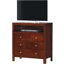 The appearance of Glory Furniture Media Chest designed by Glory in the transitional interior design. This white piece of furniture was selected by 1StopBedrooms from G2490 Collection to add a touch of cosiness and style into your home. Sku: G2490-TV-Media Chest. Material: Wood.