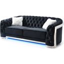 The appearance of Glory Furniture Sapphire Black Sofa designed by Glory in the glam interior design. This black piece of furniture was selected by 1StopBedrooms from Sapphire Collection to add a touch of cosiness and style into your home. Sku: G0593A-S. Material: Foam.
