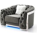 Glory Furniture Sapphire Gray Chair