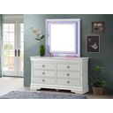 The appearance of Glory Furniture Verona Dresser In Silver Champagne G6700-D designed by Glory in the modern / contemporary interior design. This silver champagne piece of furniture  was selected by 1StopBedrooms from Verona Collection to add a touch of cosiness and style into your home. Sku: G6700-D. Material: Wood Veneer.