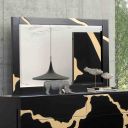The appearance of Goldsberg Mirror In Black and Gold designed by Furniture of America in the modern / contemporary interior design. This black/gold piece of furniture was selected by 1StopBedrooms from Goldsberg Collection to add a touch of cosiness and style into your home. Sku: FM7425BK-M. Material: Pine Wood.