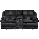 Goodland Double Reclining Loveseat with Center Console In Black