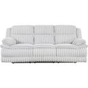 The appearance of Goodland Double Reclining Sofa In Gray designed by Homelegance in the modern / contemporary interior design. This gray piece of furniture was selected by 1StopBedrooms from Goodland Collection to add a touch of cosiness and style into your home. Sku: 9577GY-3. Material: Corduroy.