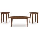 The appearance of Gordonay Table Set of 3 In Brown designed by Signature Design by Ashley in the transitional interior design. This brown piece of furniture was selected by 1StopBedrooms from Gordonay Collection to add a touch of cosiness and style into your home. Sku: T155-13. Material: Wood.