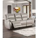 The appearance of Gorgius Power Sofa In Light Gray designed by Furniture of America in the transitional interior design. This light gray piece of furniture was selected by 1StopBedrooms from Gorgius Collection to add a touch of cosiness and style into your home. Sku: CM9910ST-AC;CM9910ST-LCH-PM;CM9910ST-RCH-PM. Material: Leather Match.