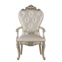 The appearance of Gorsedd Arm Chair (Set of 2) designed by ACME in the transitional interior design. This antique white piece of furniture was selected by 1StopBedrooms from Gorsedd Collection to add a touch of cosiness and style into your home. Sku: 67443. Material: Wood.
