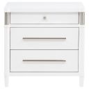 Gracemont 3-Drawer Bedroom Nightstand Bedside Table In White