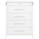 Gracemont 5-Drawer Bedroom Chest of Drawers In White