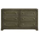 Gran Park 6-Drawer Dresser Cabinet In Dark Cocoa