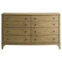 Granada 8-Drawer Dresser Cabinet In Natural Pine