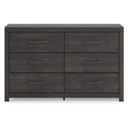 The appearance of Granaport Dresser In Dark Gray designed by Signature Design by Ashley in the transitional interior design. This dark gray piece of furniture was selected by 1StopBedrooms from Granaport Collection to add a touch of cosiness and style into your home. Sku: NCB2108-31. Material: Wood.
