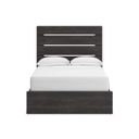 The appearance of Granaport Full Panel Storage Bed In Dark Gray designed by Signature Design by Ashley in the transitional interior design. This dark gray piece of furniture  was selected by 1StopBedrooms from Granaport Collection to add a touch of cosiness and style into your home. Sku: B100-12;NCB2108-150;NCB2108-55. Bed Type: Storage Bed. Material: Wood. Bed Size: Full.