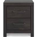 The appearance of Granaport Nightstand In Dark Gray designed by Signature Design by Ashley in the transitional interior design. This dark gray piece of furniture was selected by 1StopBedrooms from Granaport Collection to add a touch of cosiness and style into your home. Sku: NCB2108-92. Material: Wood.