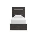 The appearance of Granaport Twin Panel Bed with Storage In Dark Gray designed by Signature Design by Ashley in the transitional interior design. This dark gray piece of furniture was selected by 1StopBedrooms from Granaport Collection to add a touch of cosiness and style into your home. Sku: B100-11;NCB2108-50;NCB2108-50;NCB2108-53. Bed Type: Panel Bed. Material: Wood. Bed Size: Twin.