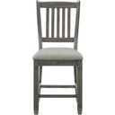 The appearance of Granby Antique Gray Counter Height Chair Set Of 2 designed by Homelegance in the transitional interior design. This gray piece of furniture  was selected by 1StopBedrooms from Granby Collection to add a touch of cosiness and style into your home. Sku: 5627GY-24. Material: Textured.