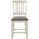 The appearance of Granby Antique White Counter Height Chair Set Of 2 designed by Homelegance in the traditional interior design. This white piece of furniture was selected by 1StopBedrooms from Granby Collection to add a touch of cosiness and style into your home. Sku: 5627NW-24. Material: Wood.