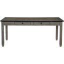 The appearance of Granby Coffee And Antique Gray Dining Table designed by Homelegance in the transitional interior design. This gray piece of furniture was selected by 1StopBedrooms from Granby Collection to add a touch of cosiness and style into your home. Sku: 5627GY-72. Table Top Shape: Rectangular. Material: Rubberwood. Size: 40" x 72".